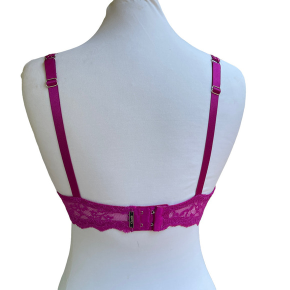 Chantelle Magenta/Pink Underwire Bra - Size 34 DD - Picture 6 of 12